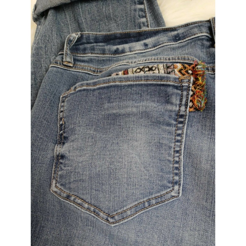 Natural Reflection Distressed High Rise‎ Blue Jeans - Picture 7 of 12